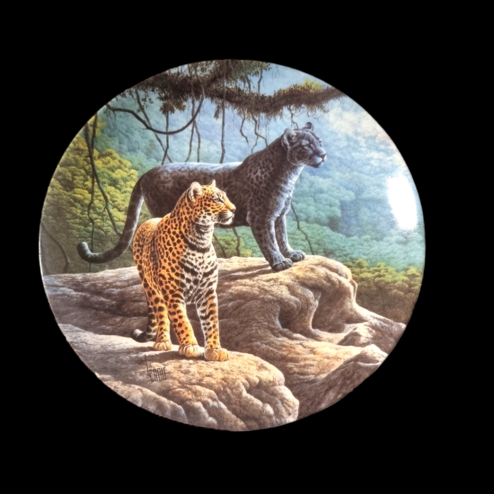The Jaguar Collector's Plate by Lee Cable, Great Cats 1989
